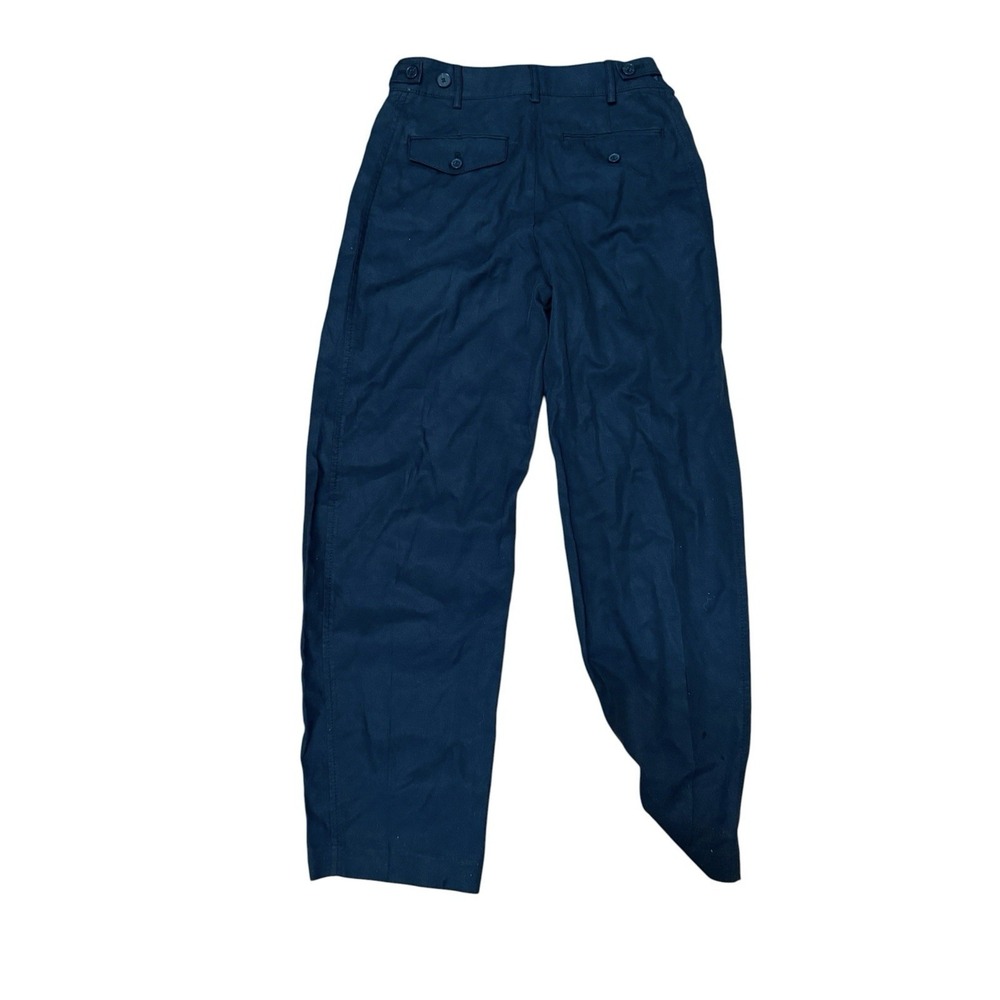 Madewell Washed Black Pleated High Rise Barrel LegTrousers NW171 Womens Size 2 - Picture 5 of 7